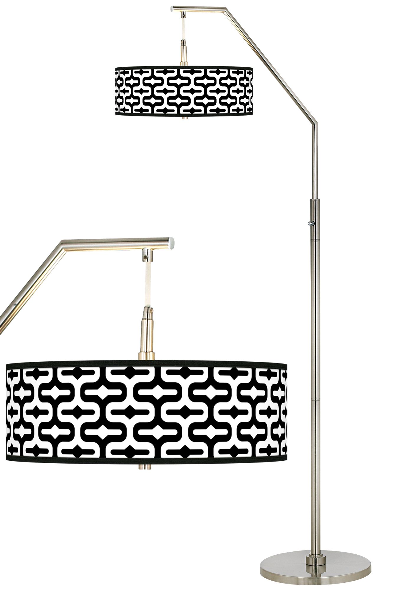 Reflection Giclee Shade Arc Floor Lamp