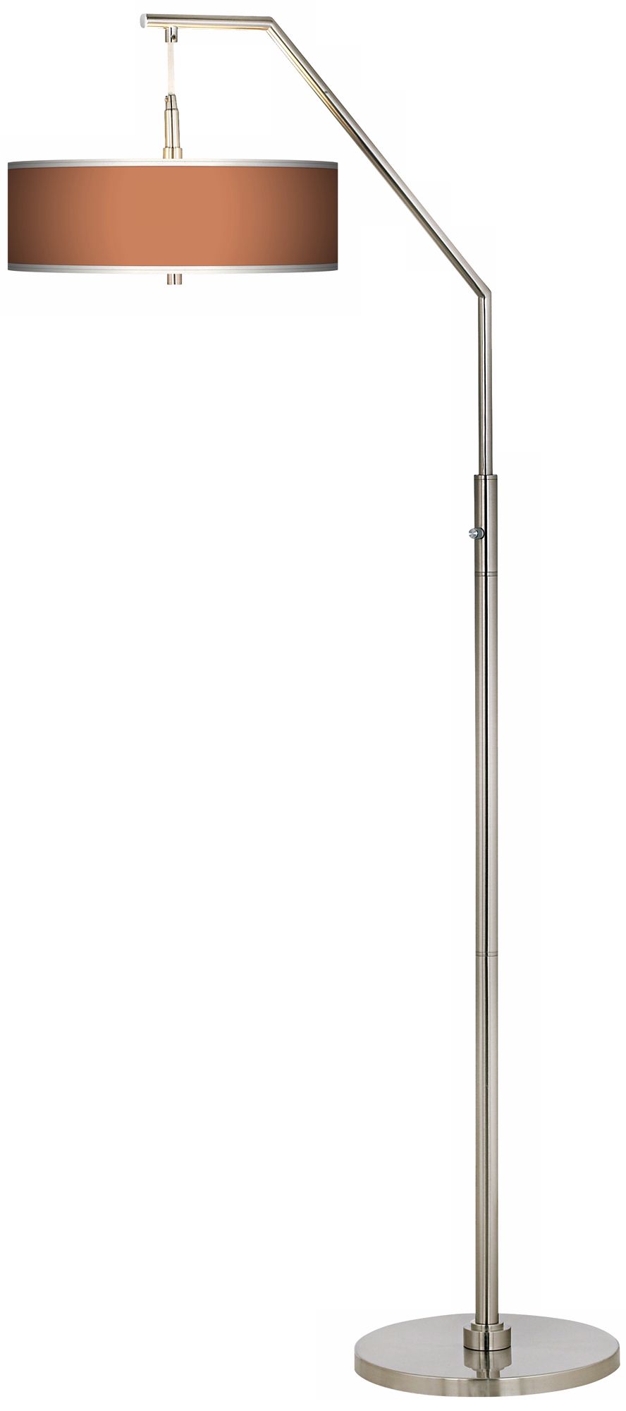 Chrysanthemum Giclee Shade Arc Floor Lamp