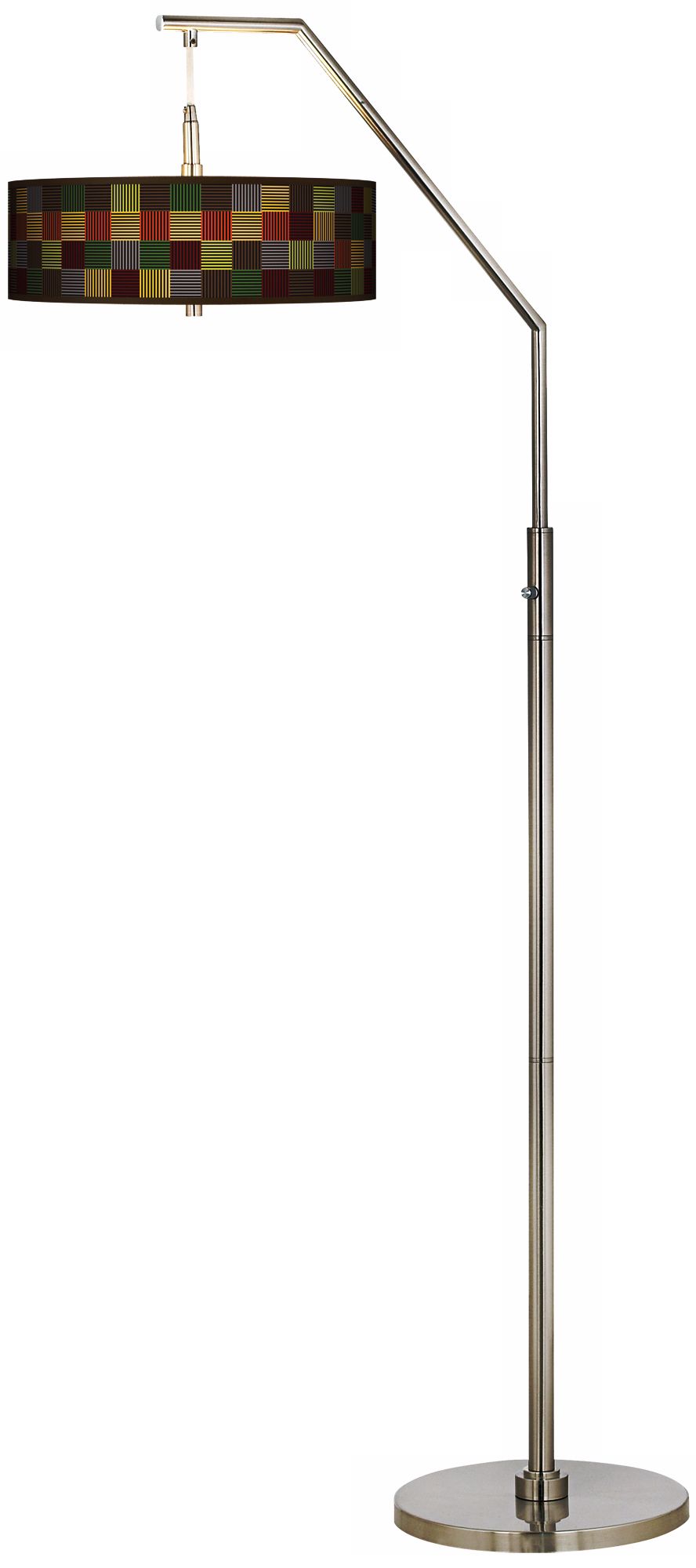 Pixel Forest Giclee Shade Arc Floor Lamp