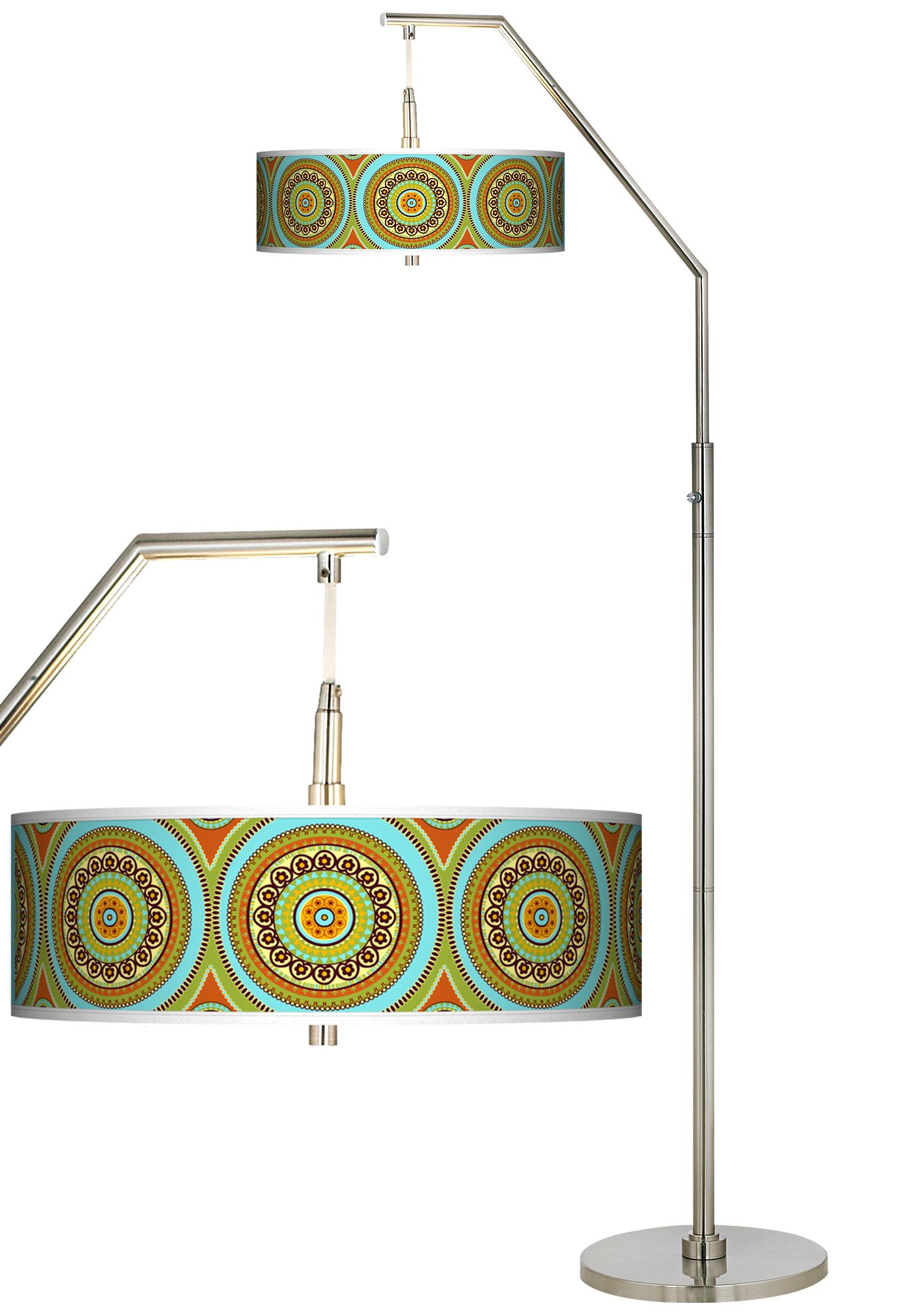 Stacy Garcia Arno Mosaic Daybreak Giclee Arc Floor Lamp