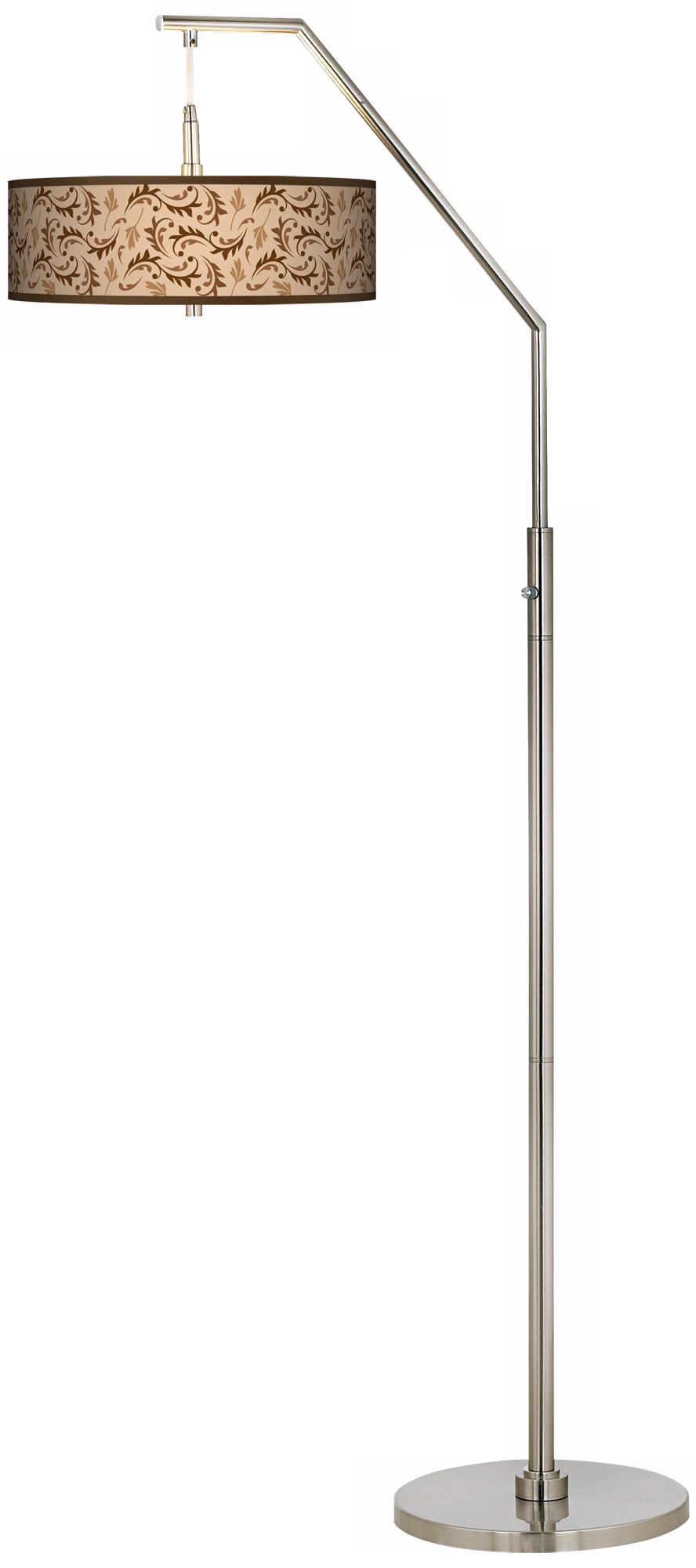 Fall Breeze Giclee Shade Arc Floor Lamp