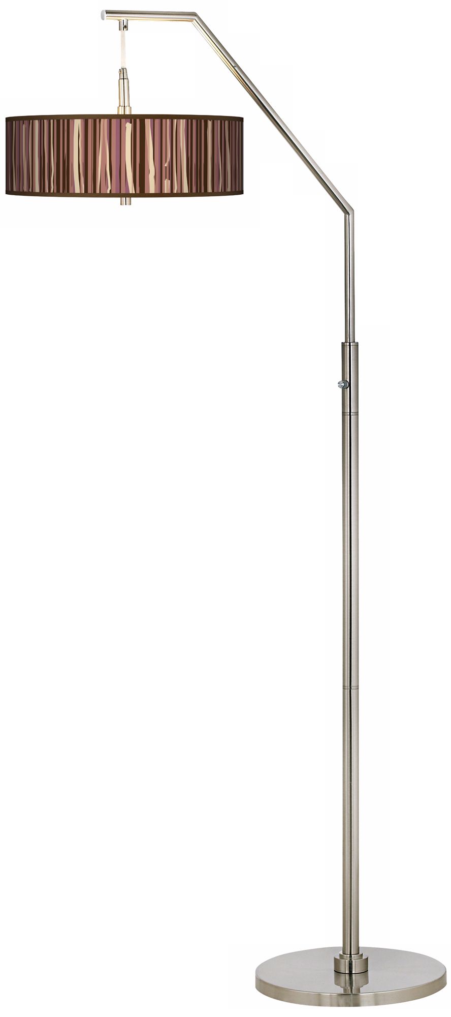 Kalahari Lines Giclee Shade Arc Floor Lamp