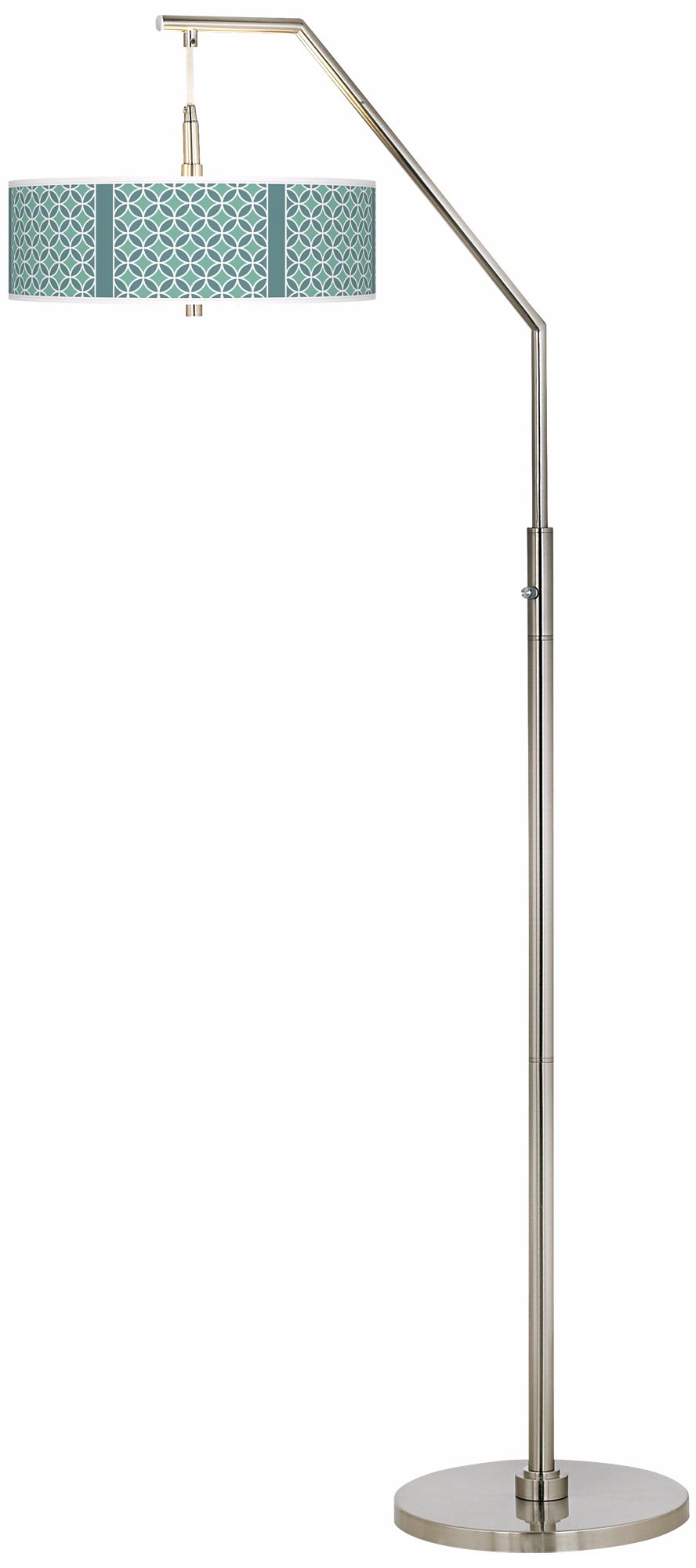 Aqua Rings Giclee Arc Floor Lamp