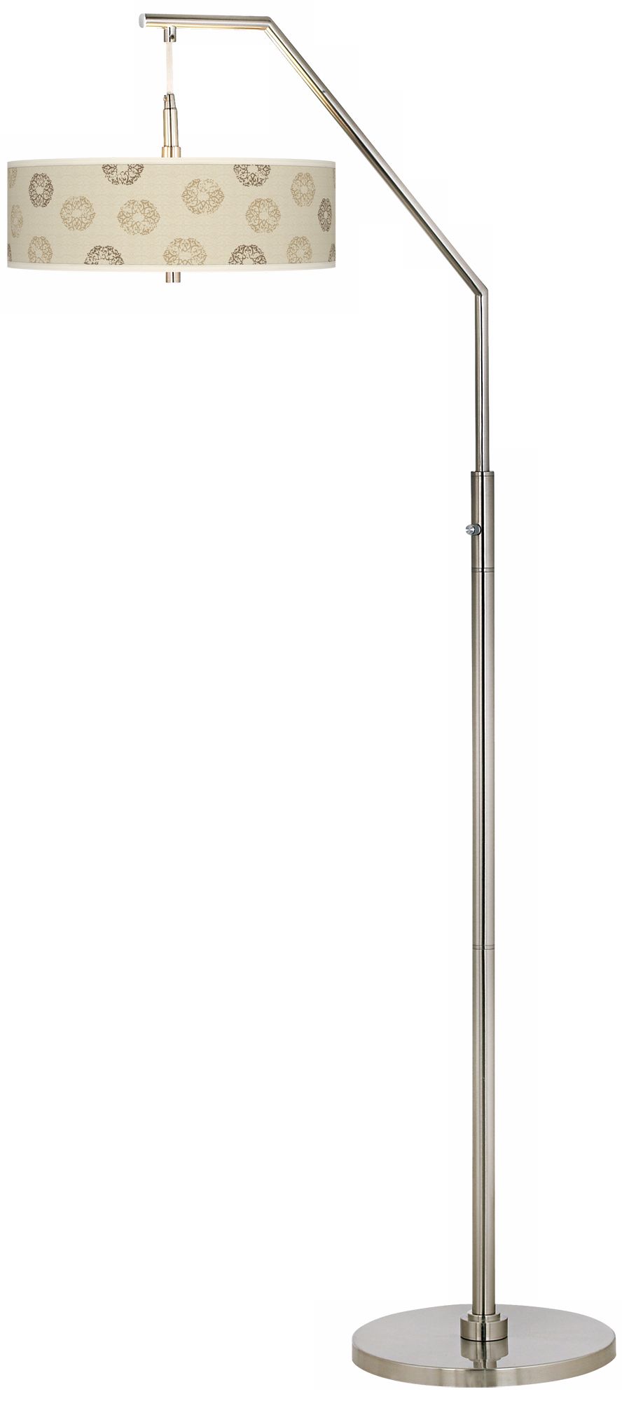 Sand Medallion Giclee Arc Floor Lamp