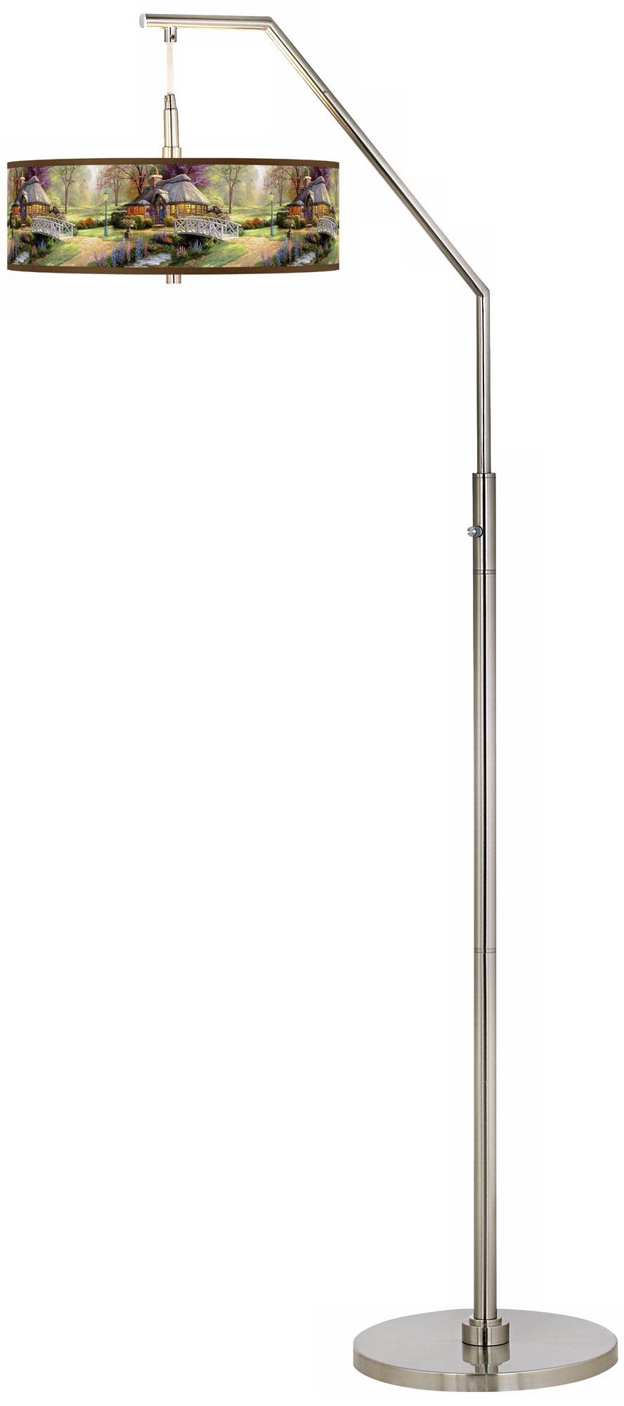 Thomas Kinkade Friendship Cottage Arc Floor Lamp