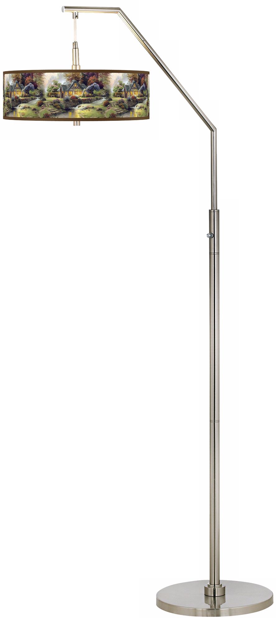 Thomas Kinkade Stillwater Cottage Arc Floor Lamp