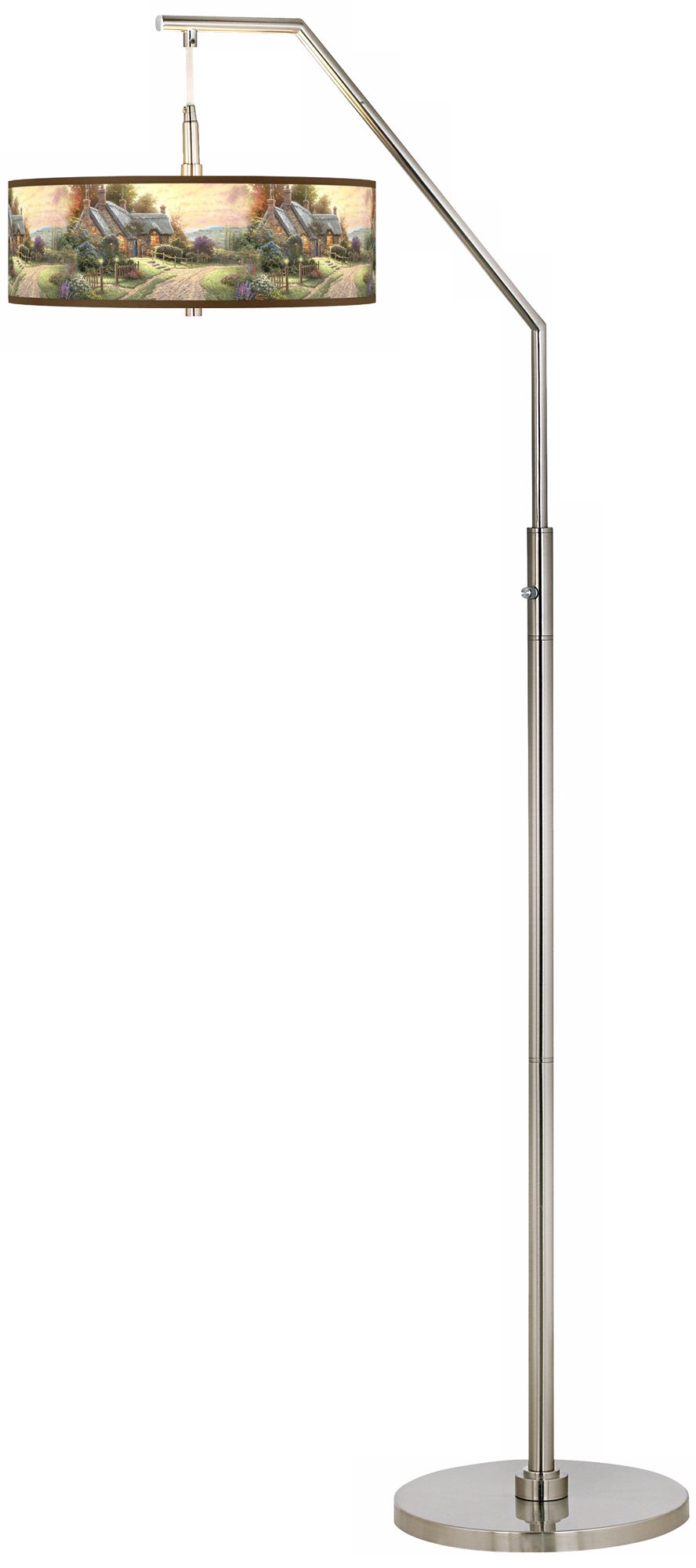 Thomas Kinkade A Peaceful Time Arc Floor Lamp