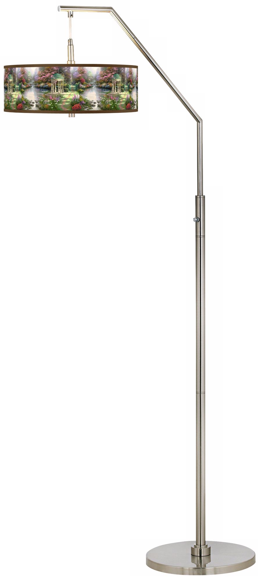 Thomas Kinkade The Garden of Prayer Arc Floor Lamp
