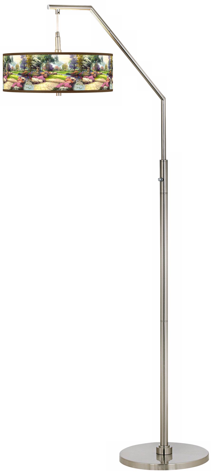 Thomas Kinkade Living Waters Golfer's Paradise Arc Lamp