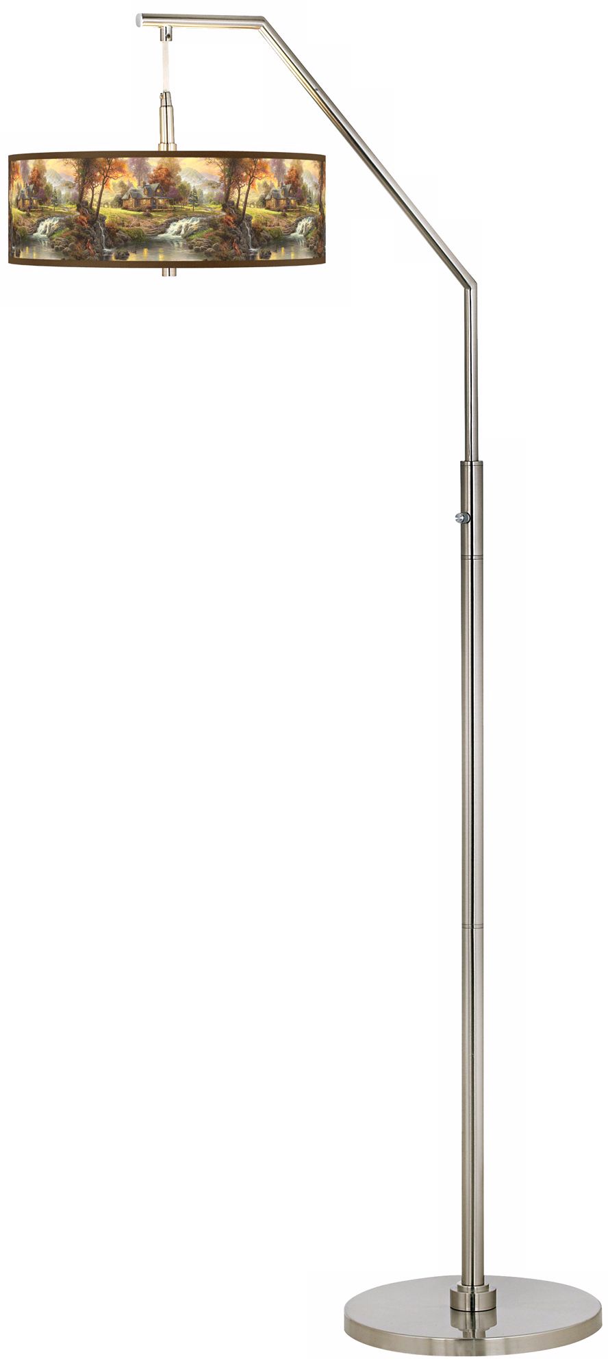 Thomas Kinkade Mountain Retreat Arc Floor Lamp