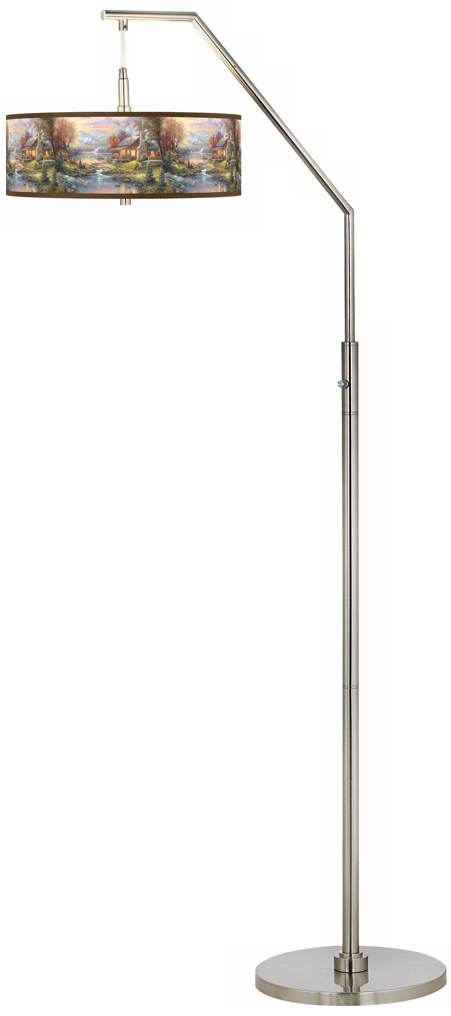 Thomas Kinkade Nature’s Paradise Arc Floor Lamp