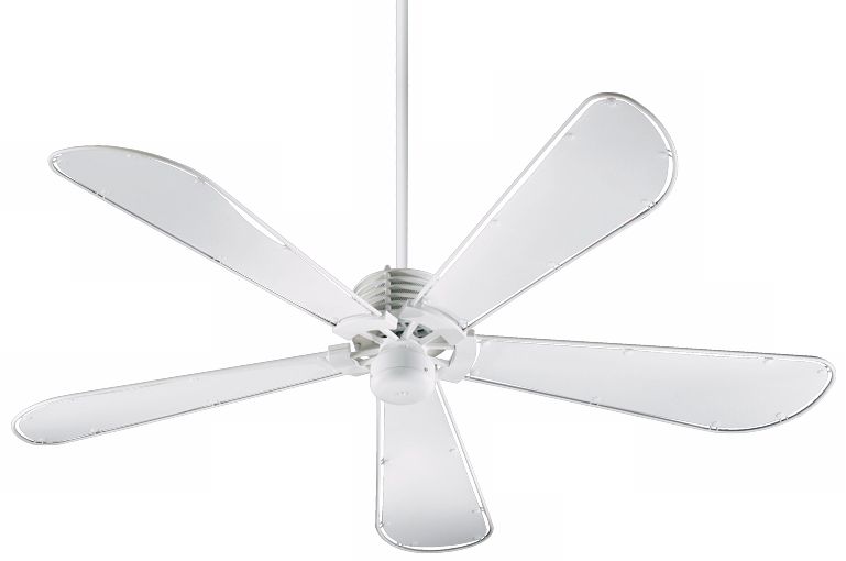 60" Quorum Dragonfly Collection White Finish Ceiling Fan
