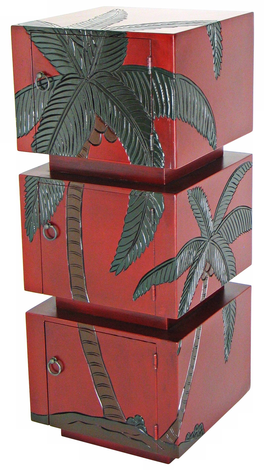 Coconut Palm Tree Storage Pedestal