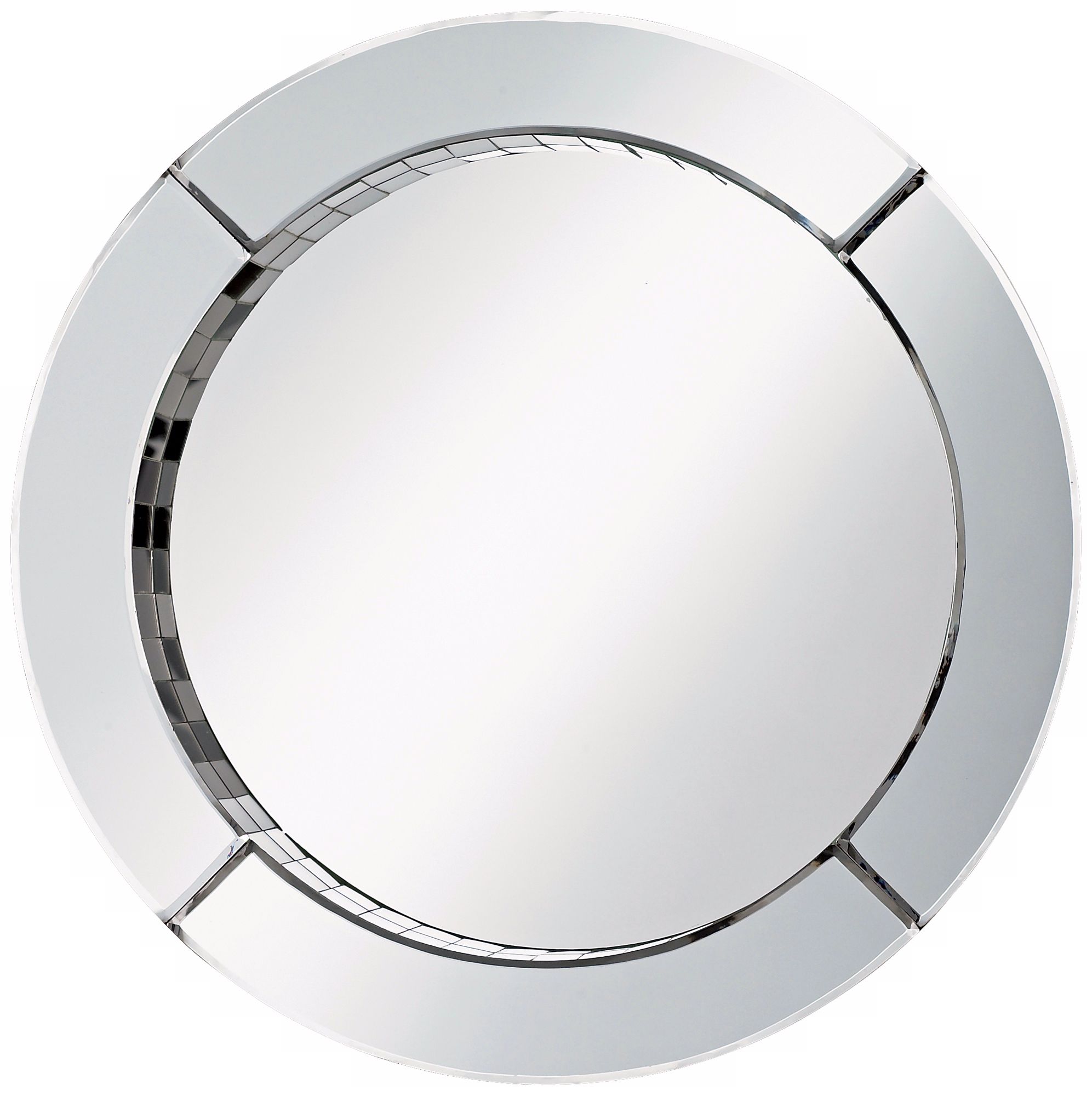 Picture Frame Round 22" Wide Wall Mirror