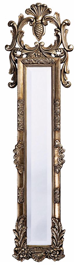 Antique Silver Finish Tall Accent 58" High Mirror