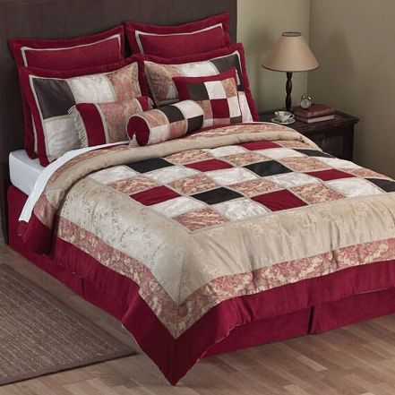 Currant and Brown 14-Piece Super Pack Bed Set (King)