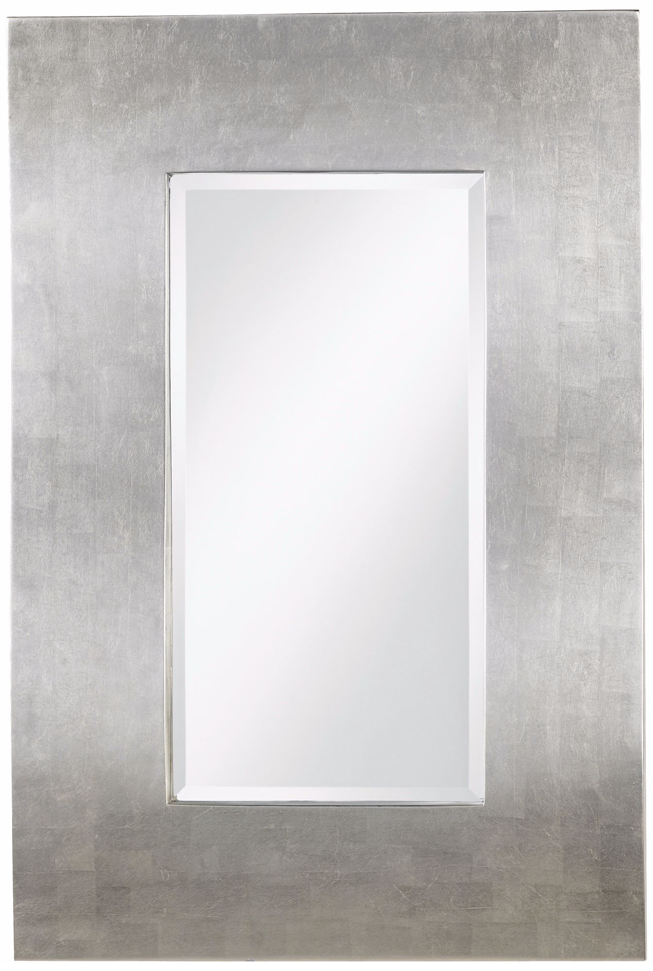 Silver Finish Contemporary Contour Wall Mirror