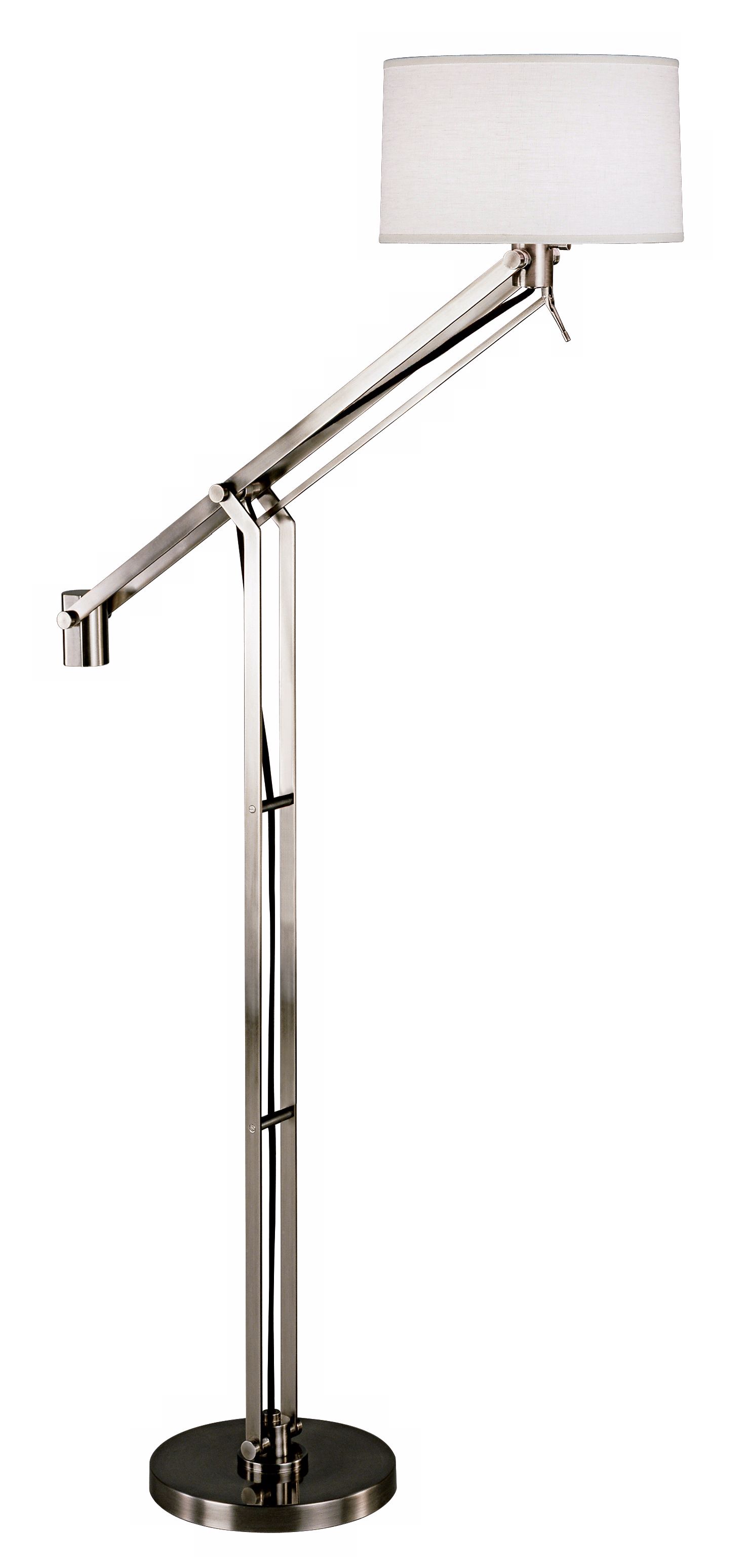 Robert Abbey Gilbert Nickel Boom Arm Floor Lamp