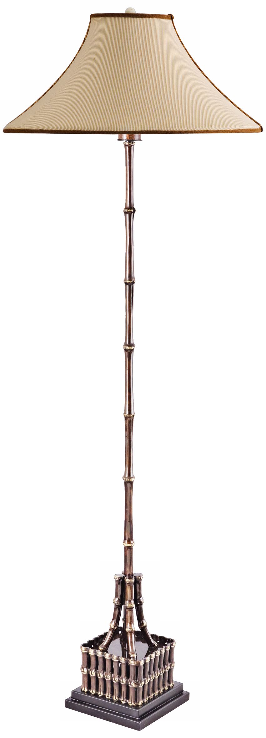 Pompano Bamboo Style Outdoorable® Shade Floor Lamp
