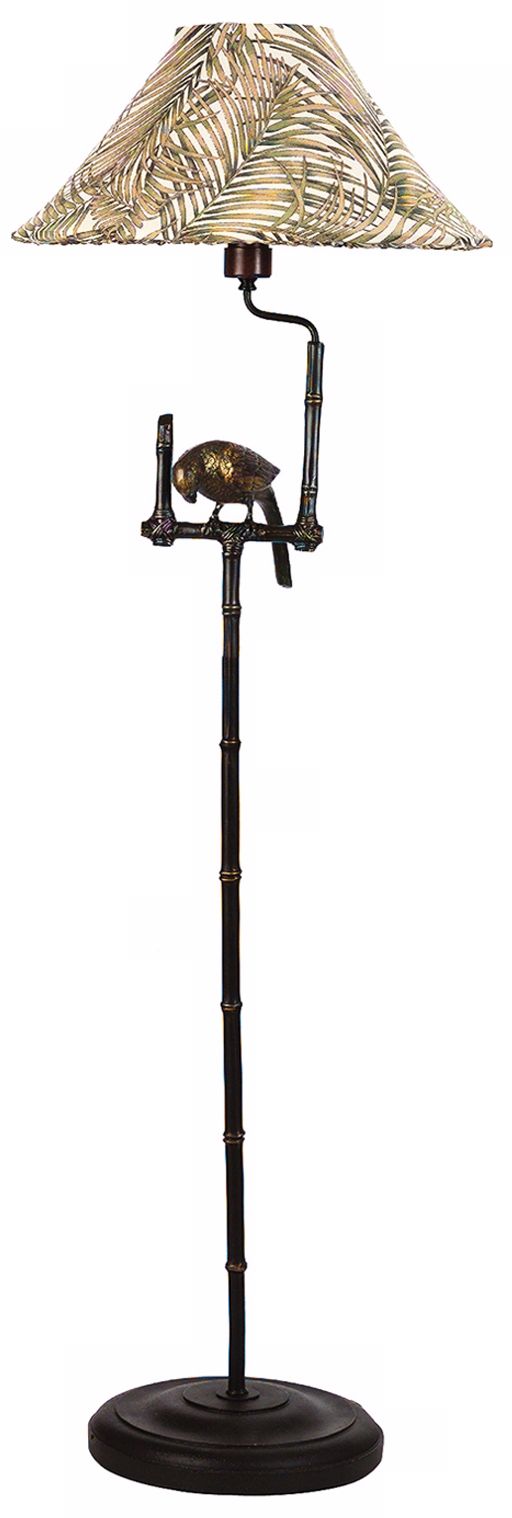 Polly Parrot and Palm Outdoorable® Shade Floor Lamp