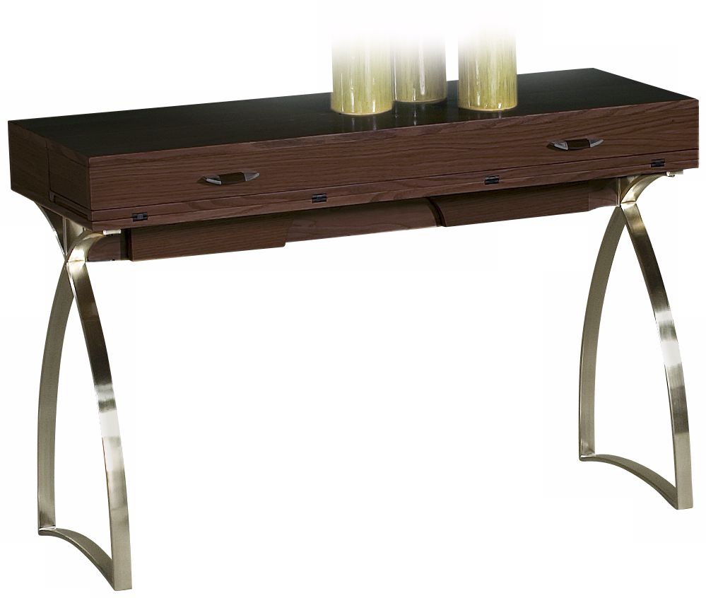 Canyon Sunset Sofa Table and Desk with Fold-Out Workspace