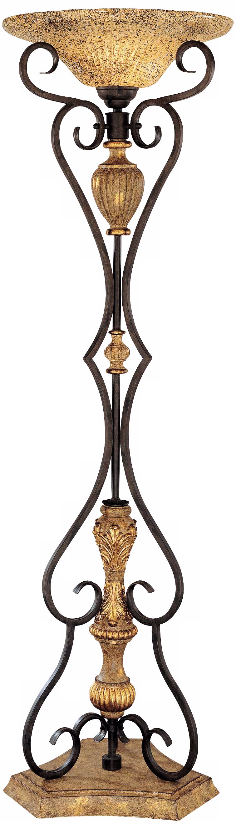 Ambience Monte Titano Oro Bronze 72" High Torchiere
