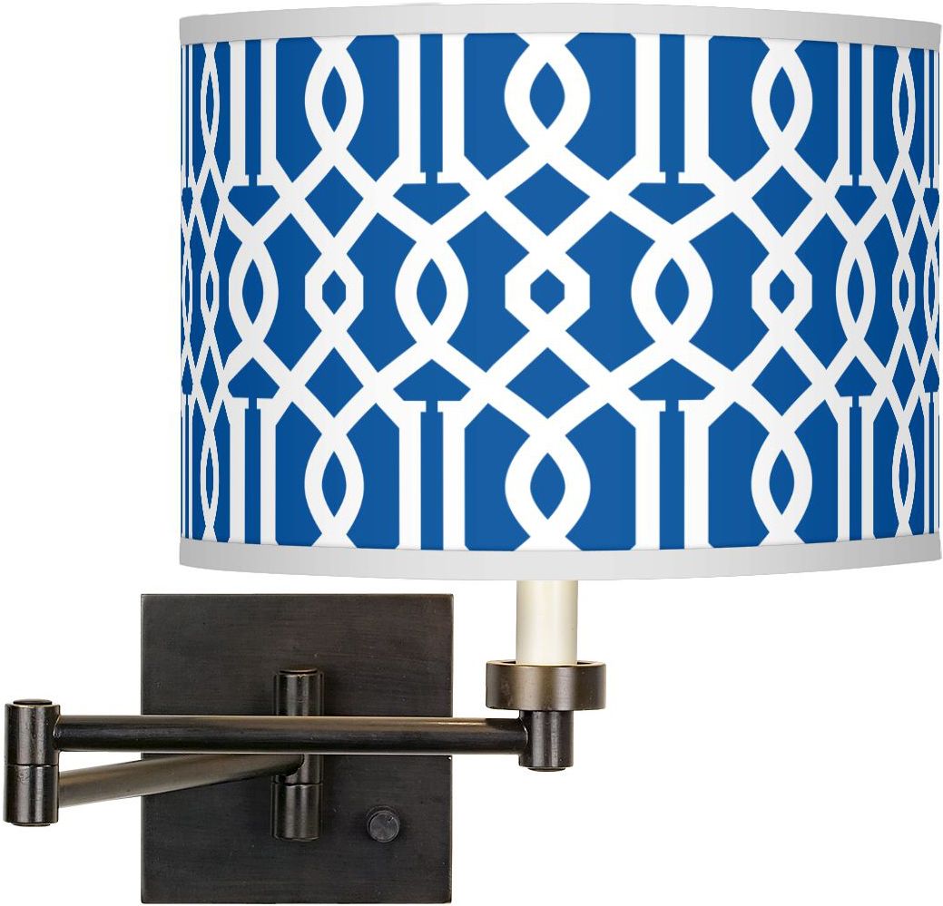 Chain Reaction Giclee Bronze Swing Arm Wall Light