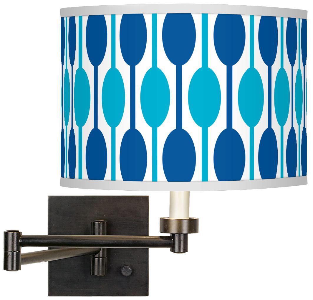 Jet Set Giclee Bronze Swing Arm Wall Light