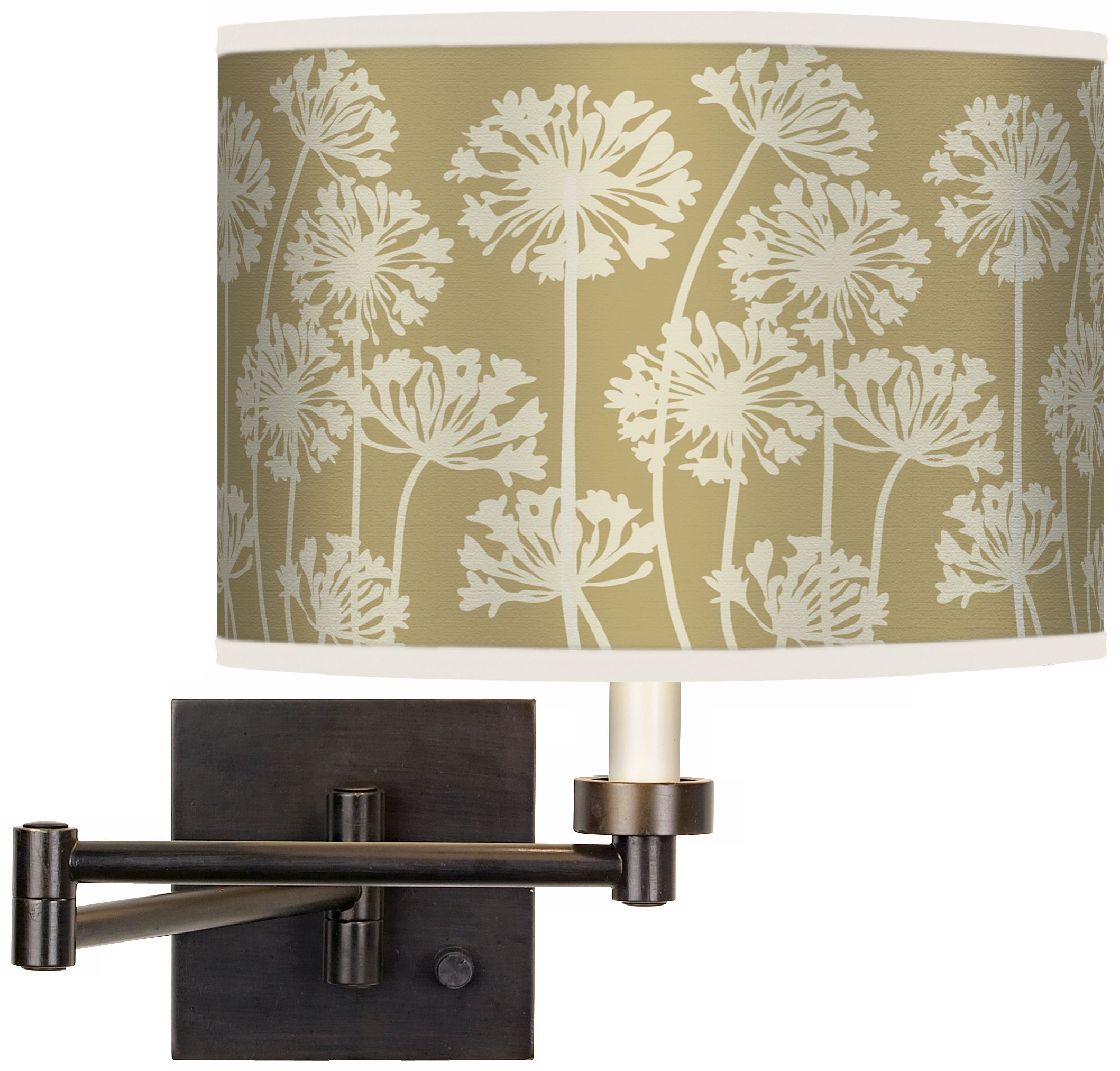 Stacy Garcia African Lily Birch Bronze Swing Arm Wall Light