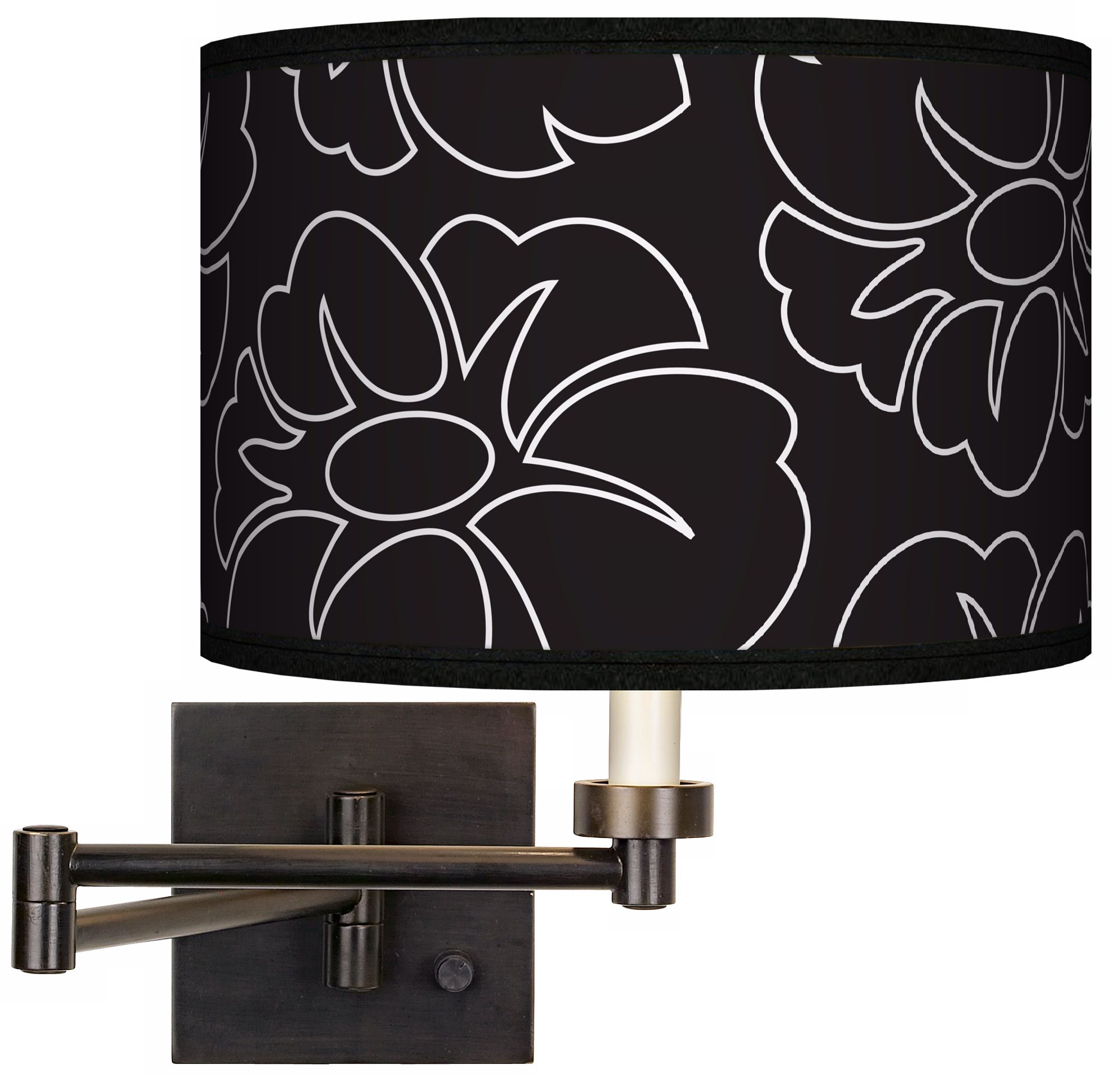 Summer Silhouette Giclee Bronze Swing Arm Wall Light