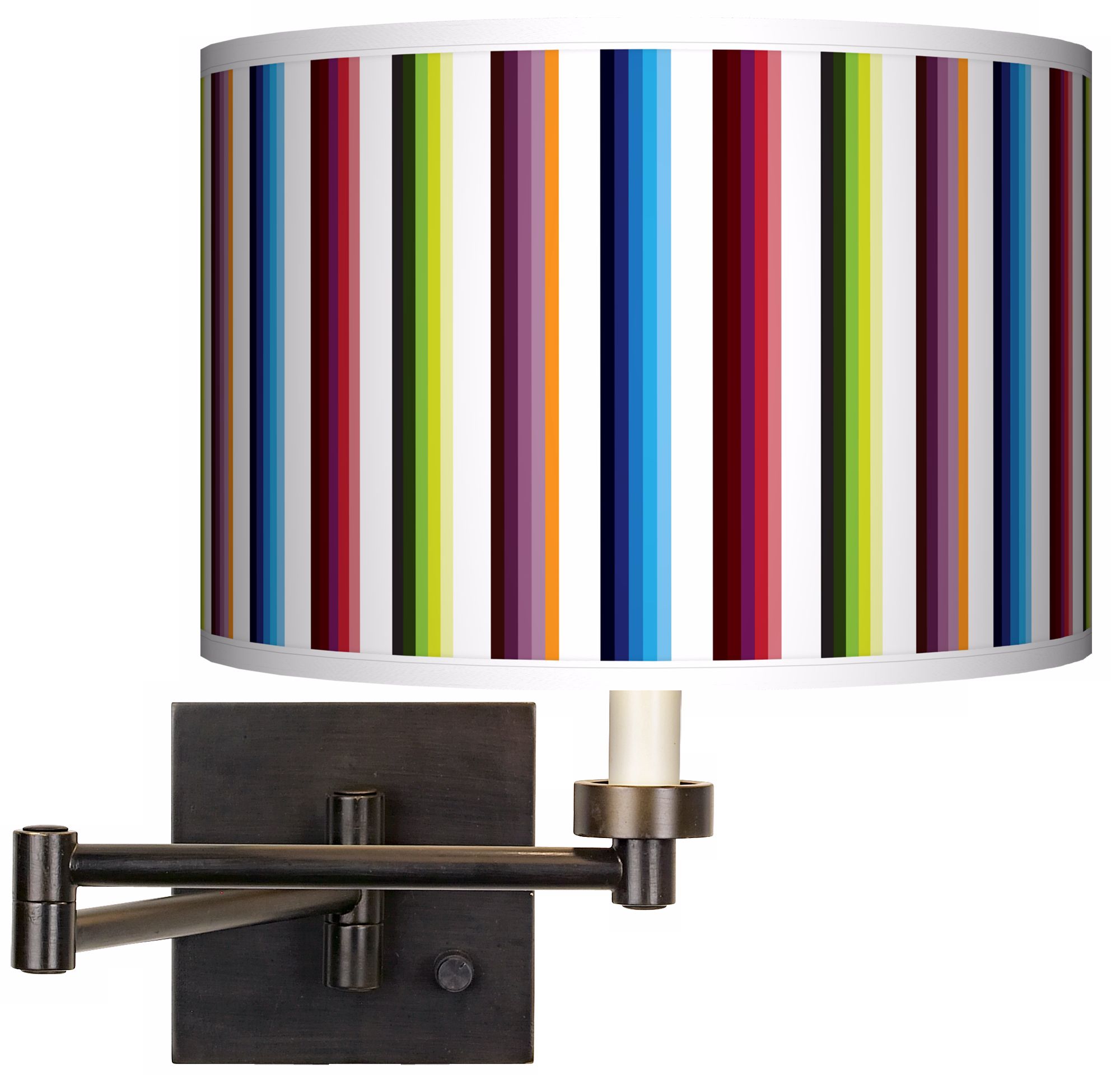 Technocolors Giclee Bronze Swing Arm Wall Light