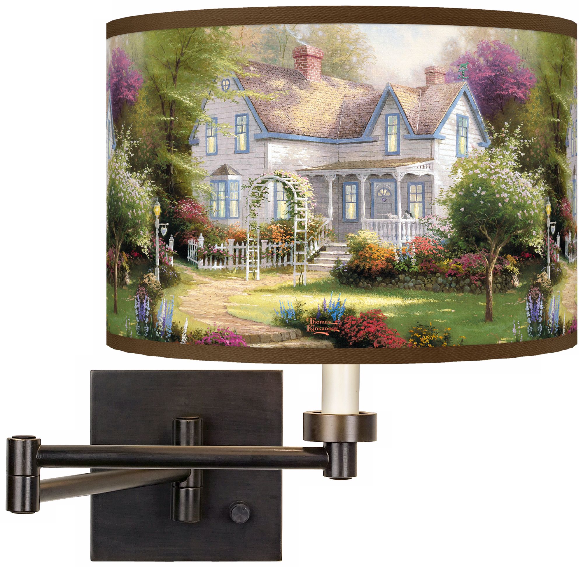 Thomas Kinkade Home Is Where The Heart Is II Wall Light