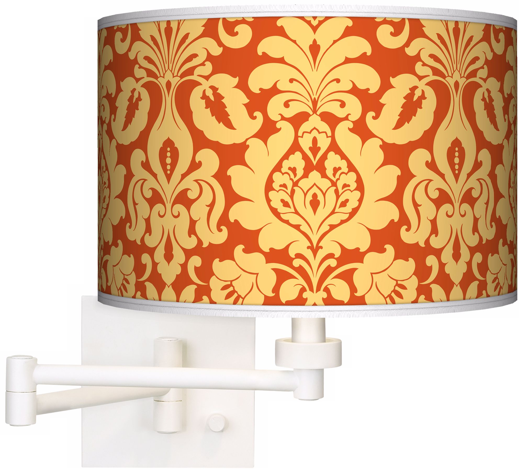 Stacy Garcia Harvest Florence Giclee White Swing Arm Wall Light