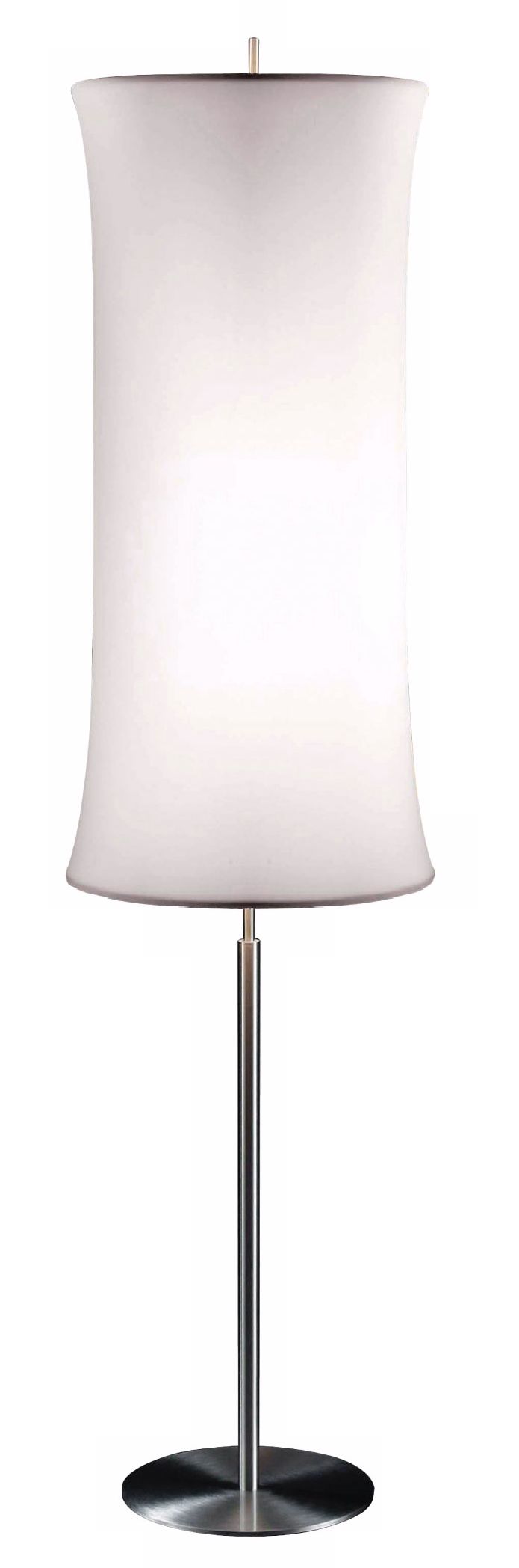Sonneman Lightweights Series White Cylinder Floor Lamp