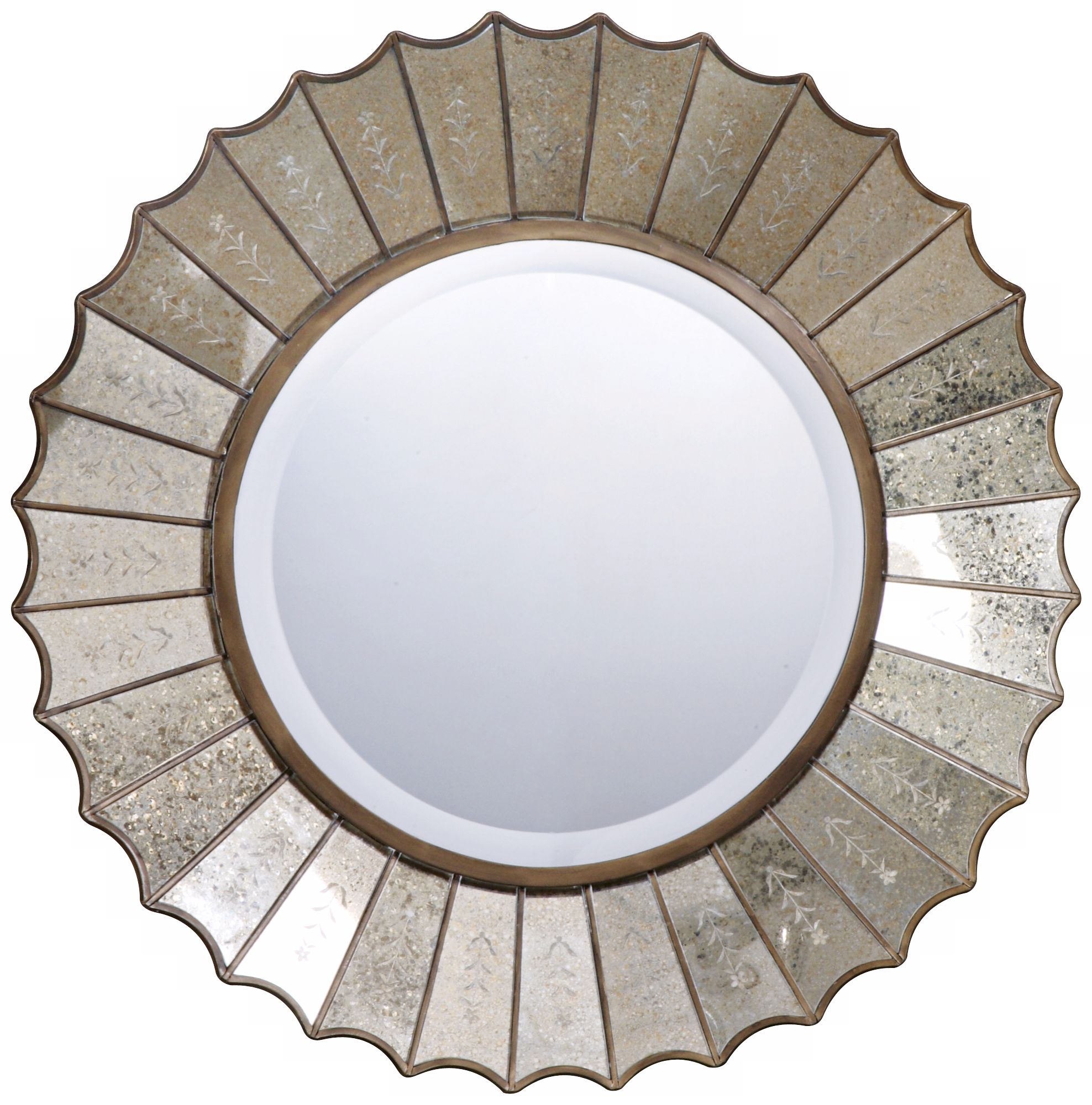 Uttermost Amberlyn Round 32" Wide Wall Mirror
