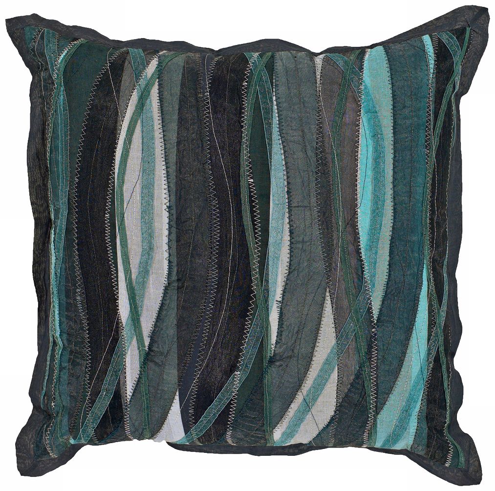 Navy and Charcoal  Pillow