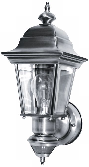 Artisan Brushed Nickel Motion Sensor Outdoor Wall Light