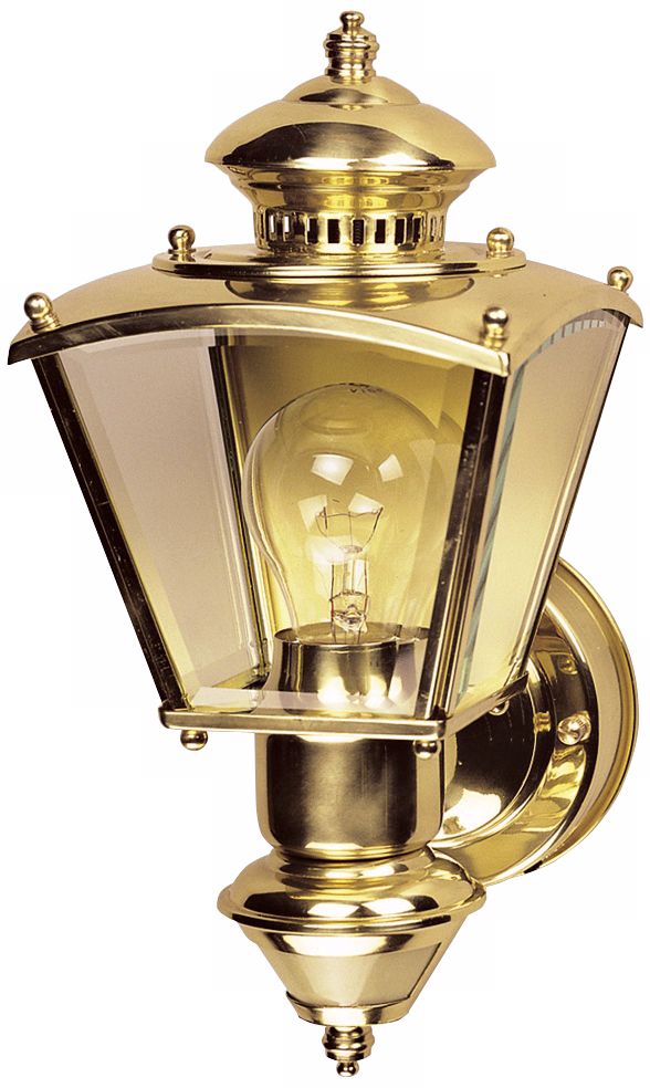 Charleston Coach Polished Brass Motion Sensor Outdoor Light - #H6934