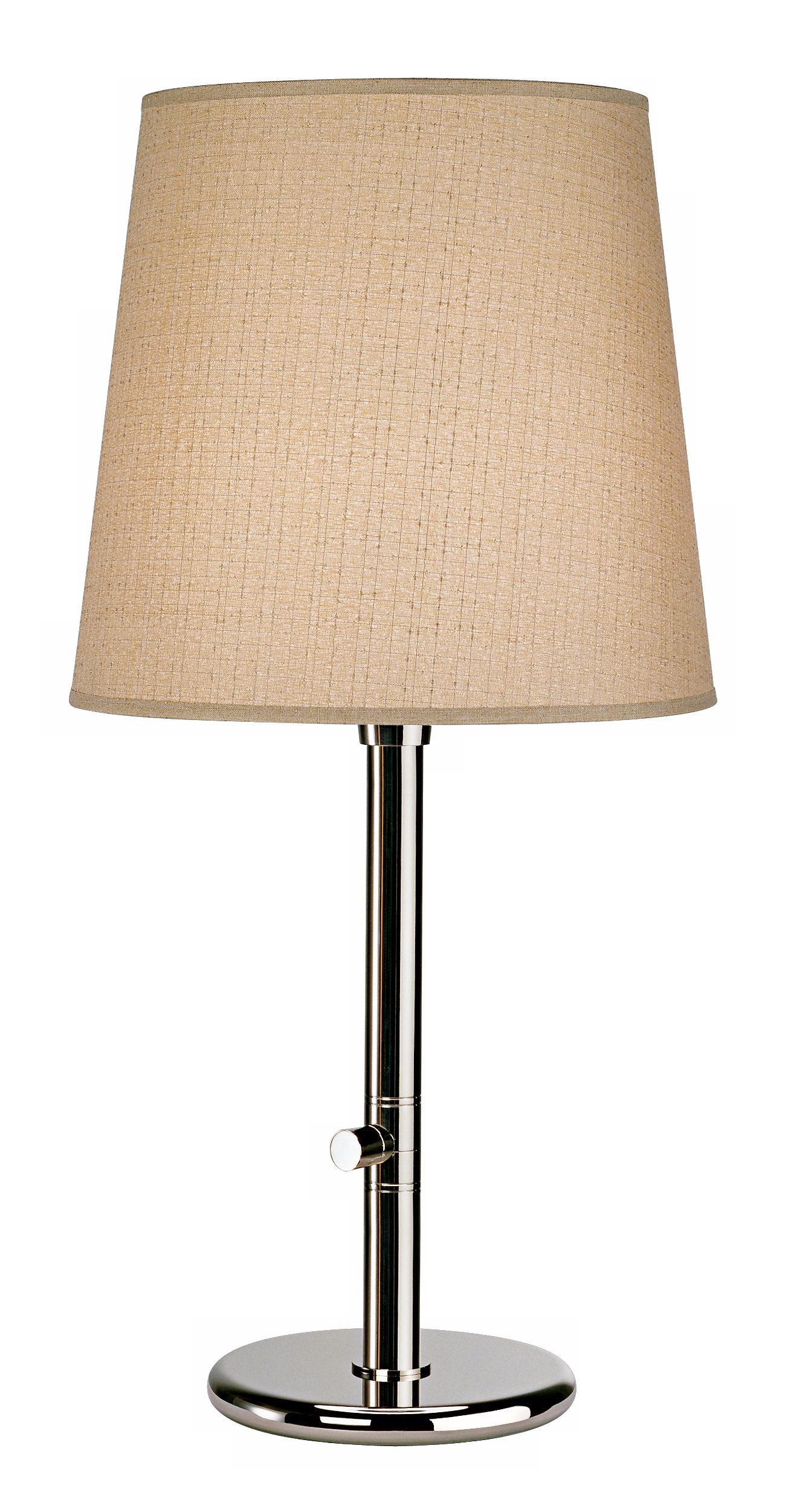 Robert Abbey Polished Nickel with Taupe Shade Table Lamp