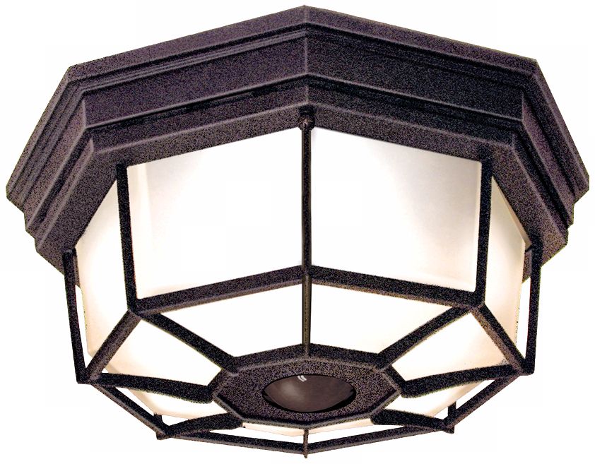 Octagonal Rust Energy Star Indoor - Outdoor Ceiling Light