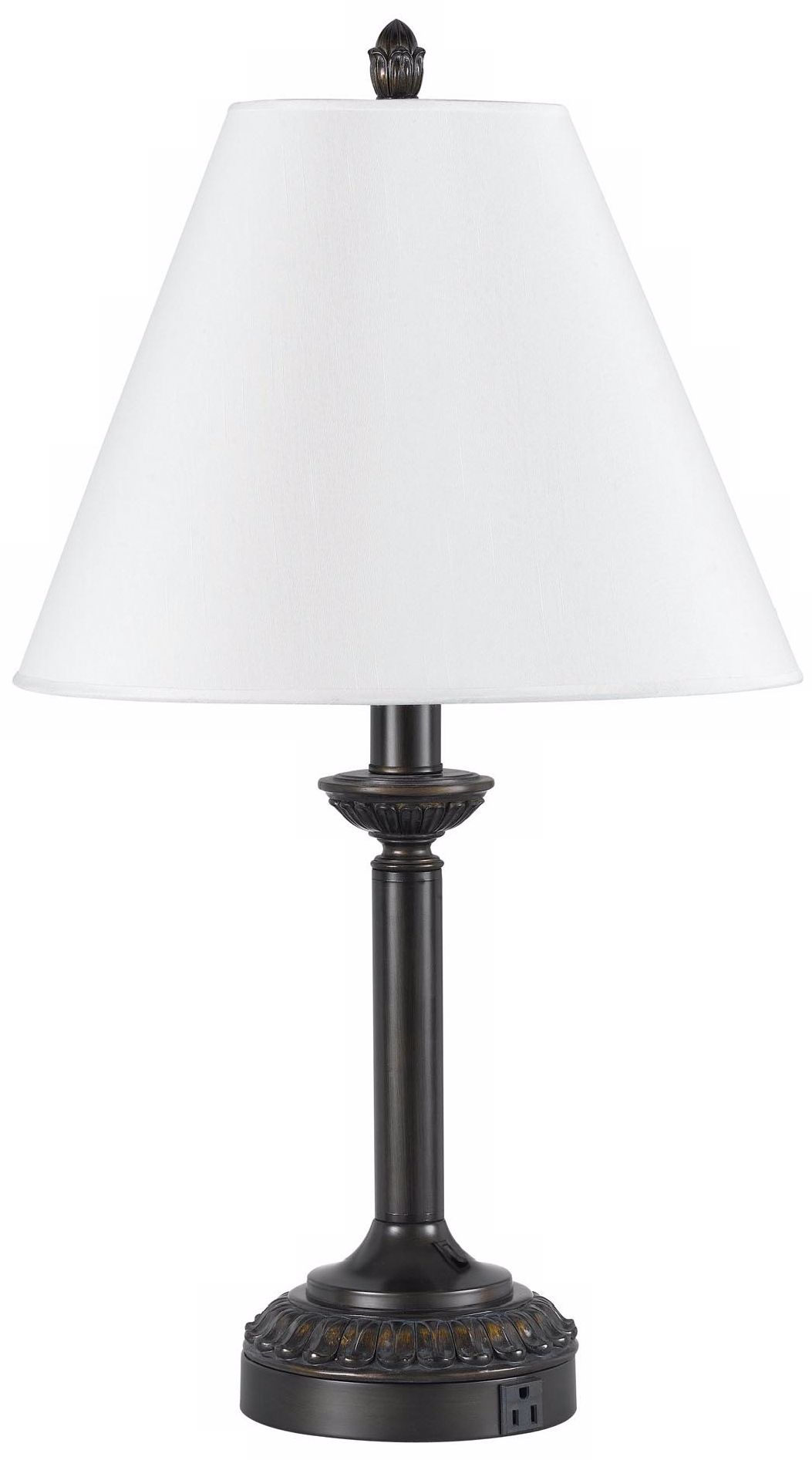 Candlestick Base Antique Bronze Table Lamp