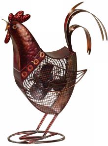 Deco Decorative Rooster Fan