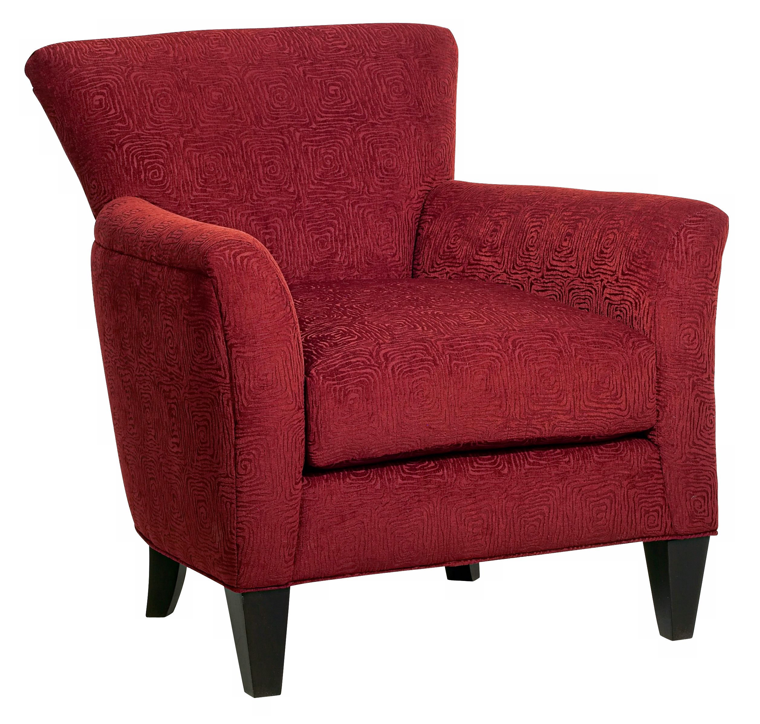 Cipriano Pattern Cinnabar Club Chair