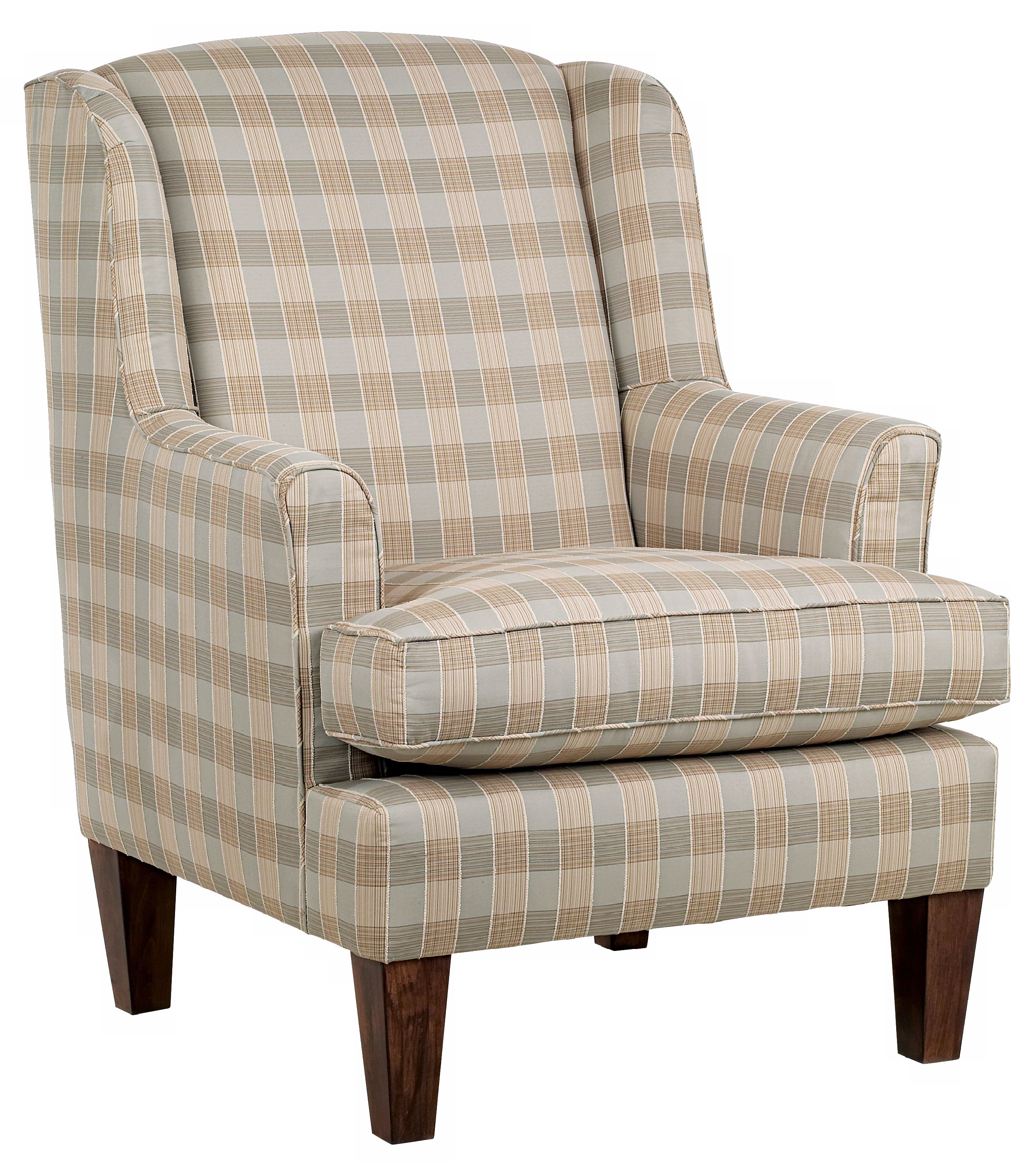 Sabrina-Mist Fabric Upholstered Wing Chair