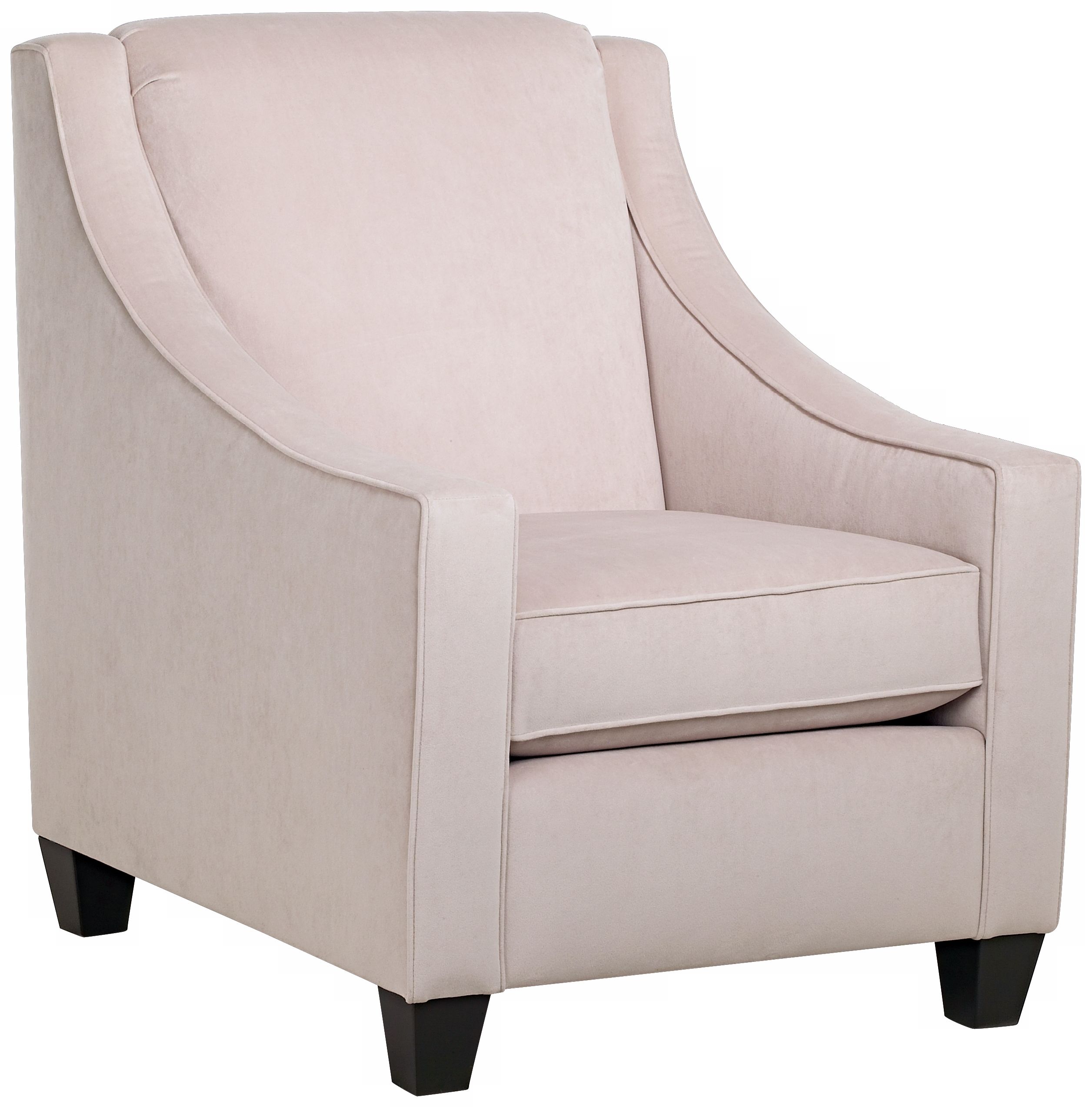 Buckwheat Microfiber Fabric Covered Bella Armchair