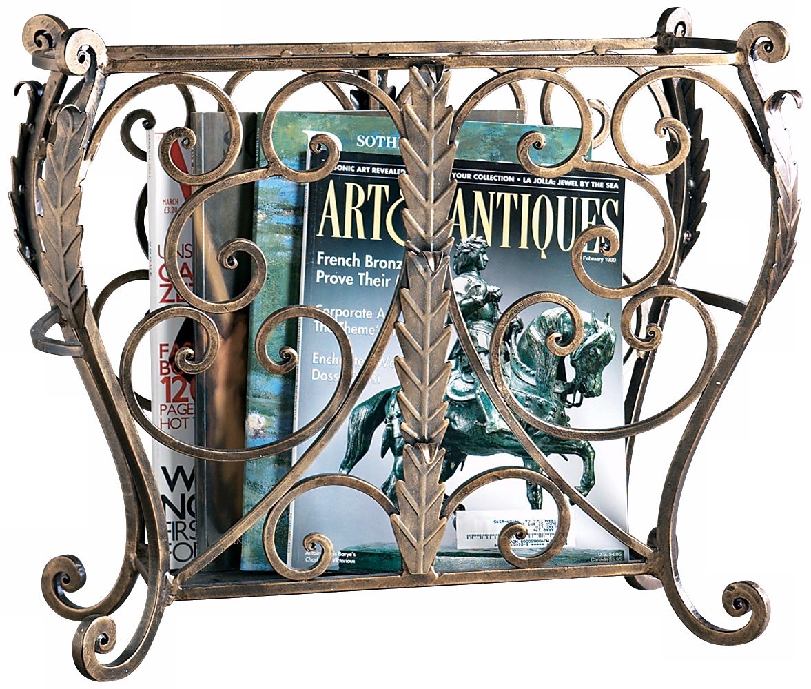 Bronze Openwork Metal Magazine Holder