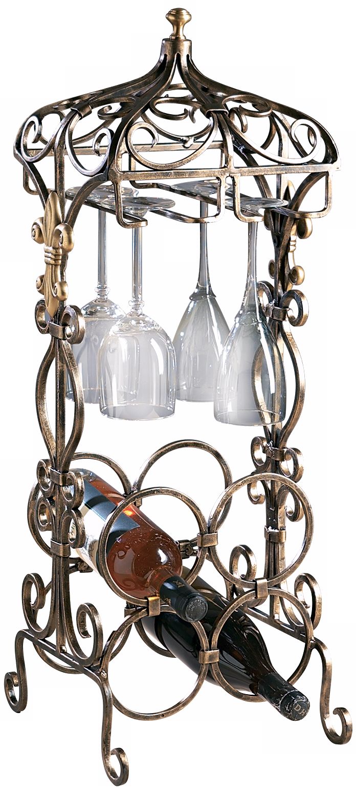 Bronze Openwork Metal Mini Bar