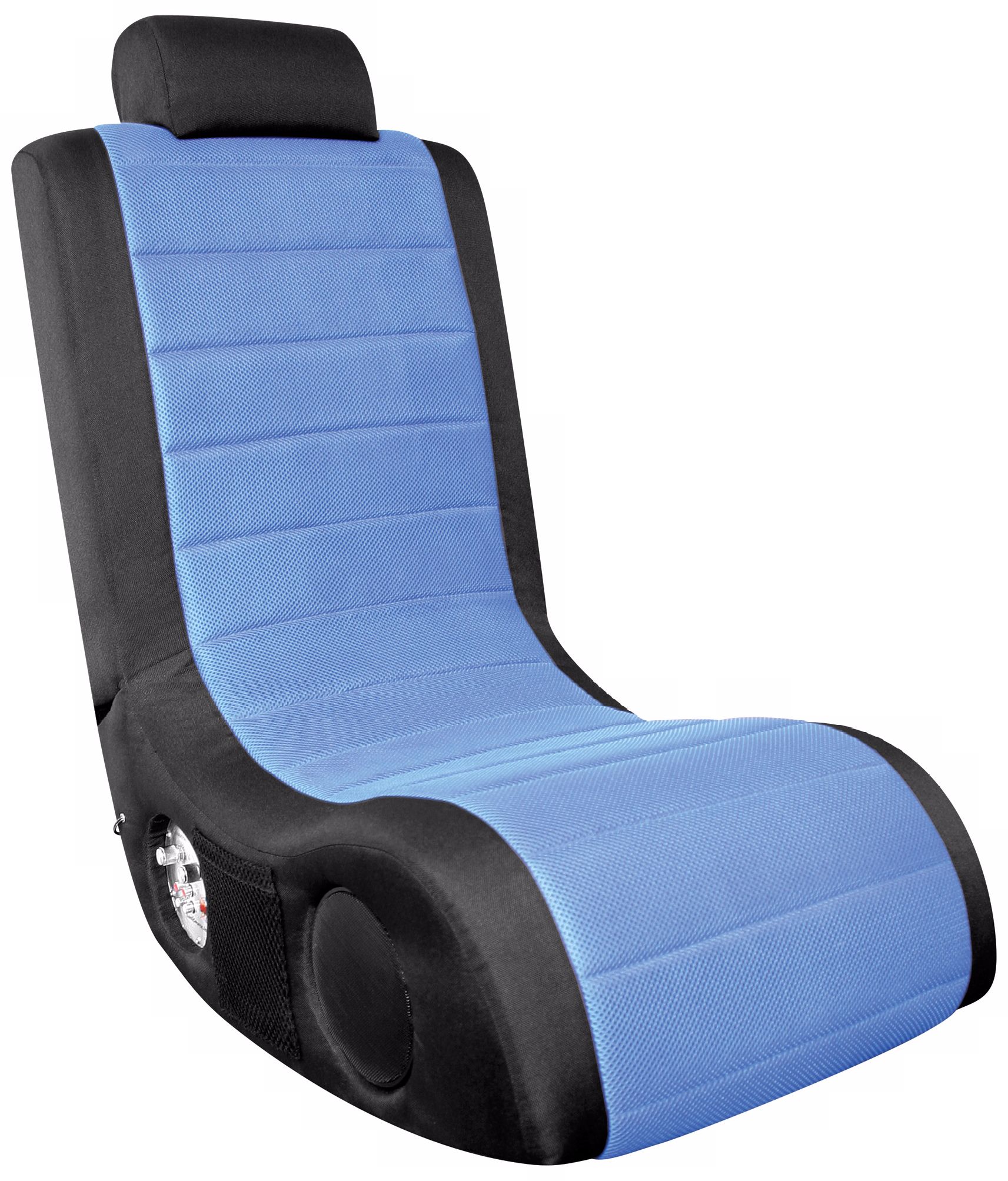 Black and Blue Ergonomic Video Gaming Chair