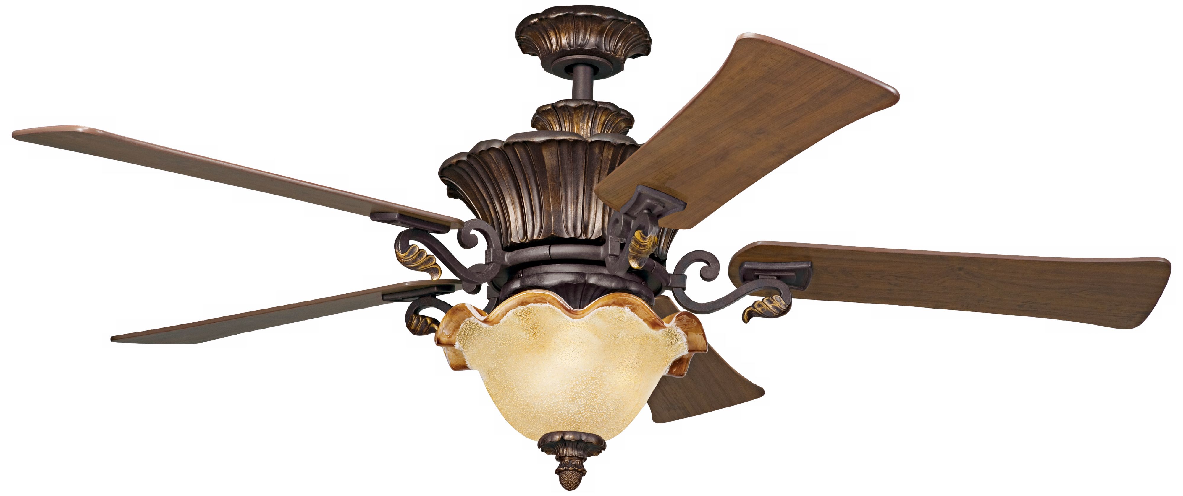 56" Kichler Rochelle Carre Bronze Ceiling Fan
