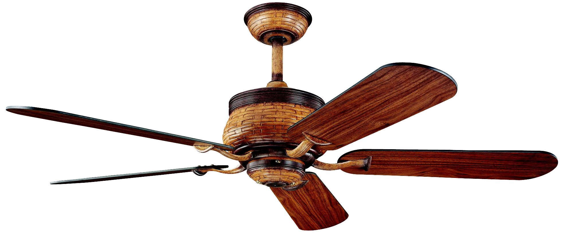 52" Kichler Novella Antique Leather Ceiling Fan